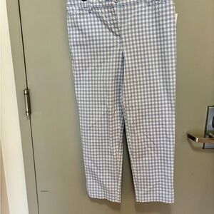 Blue and White Checkered Pants